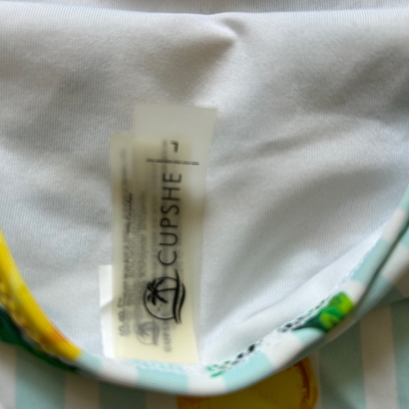 Cupshe Lemon Stripe Bikini - Green and Yellow - Picture 3 of 3